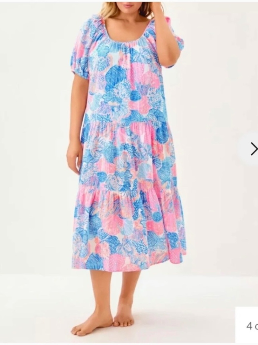 NWT Lilly Pulitzer Zemini Maxi Cover-Up Dress Multi Roar Of The Seas size:MEDIUM